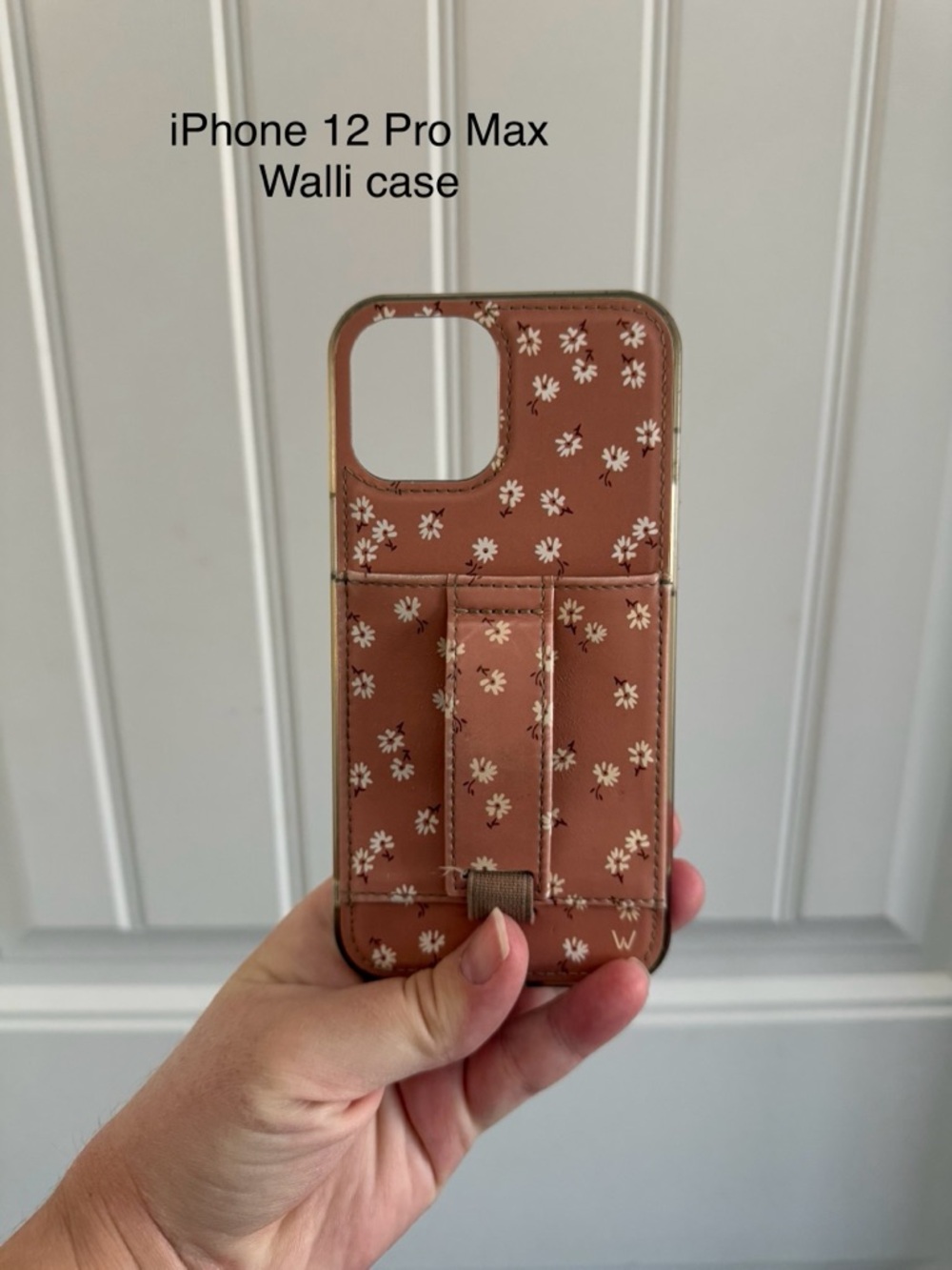 Wallis Floral Card Holder iPhone Case - Rose